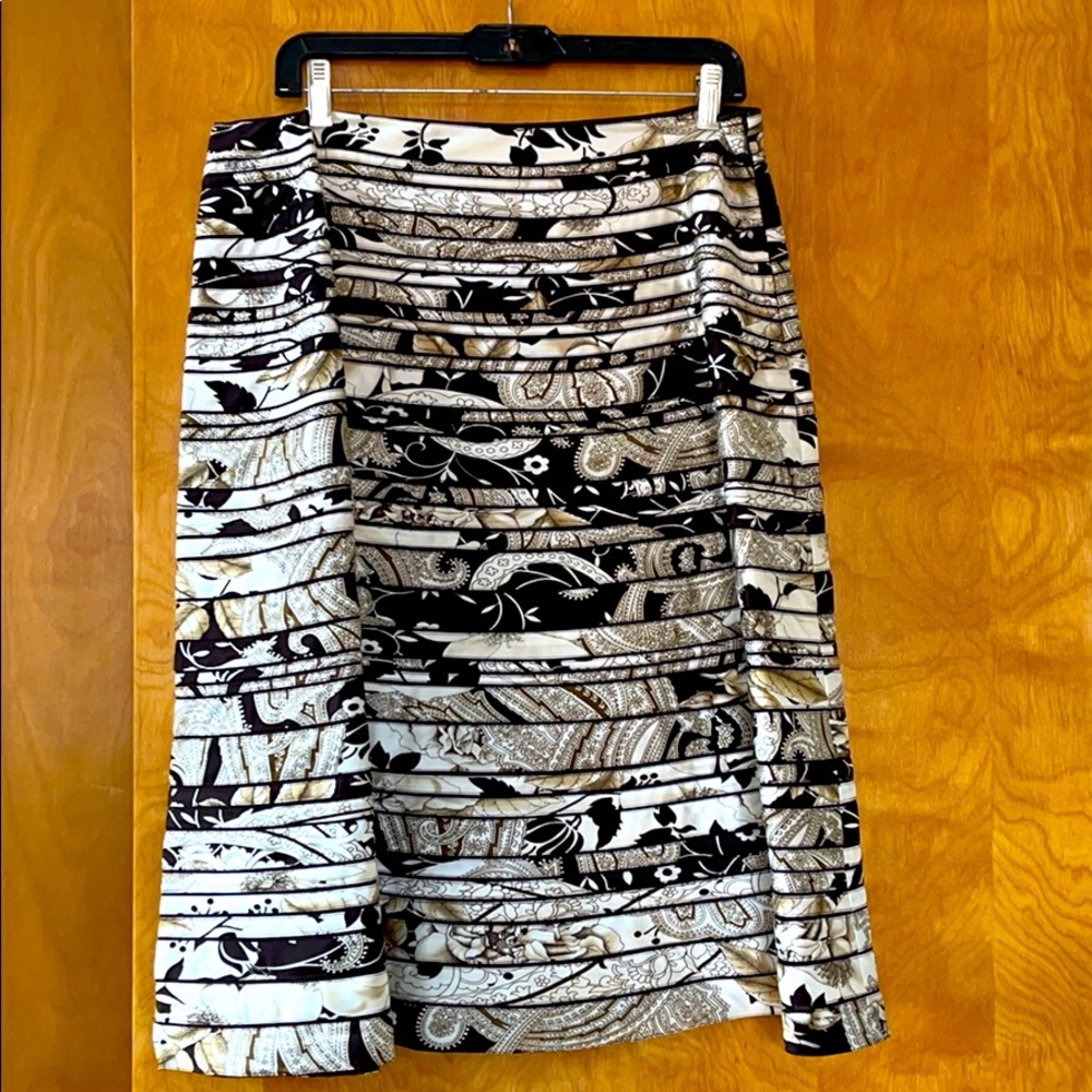 Ellen Tracy Silk print skirt sz 12